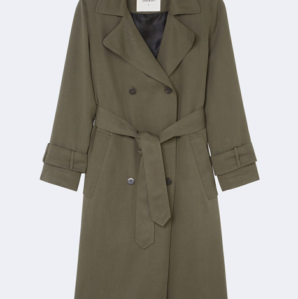 Ba&sh Zurich Trench Coat Carbon